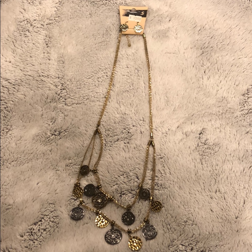 Necklace and earrings